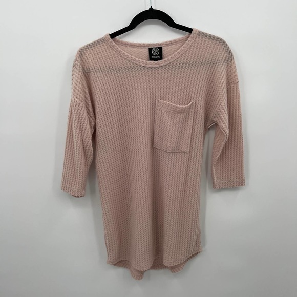 bobeau Tops - Bobeau Women's Pink Waffle Knit Tunic Size Small